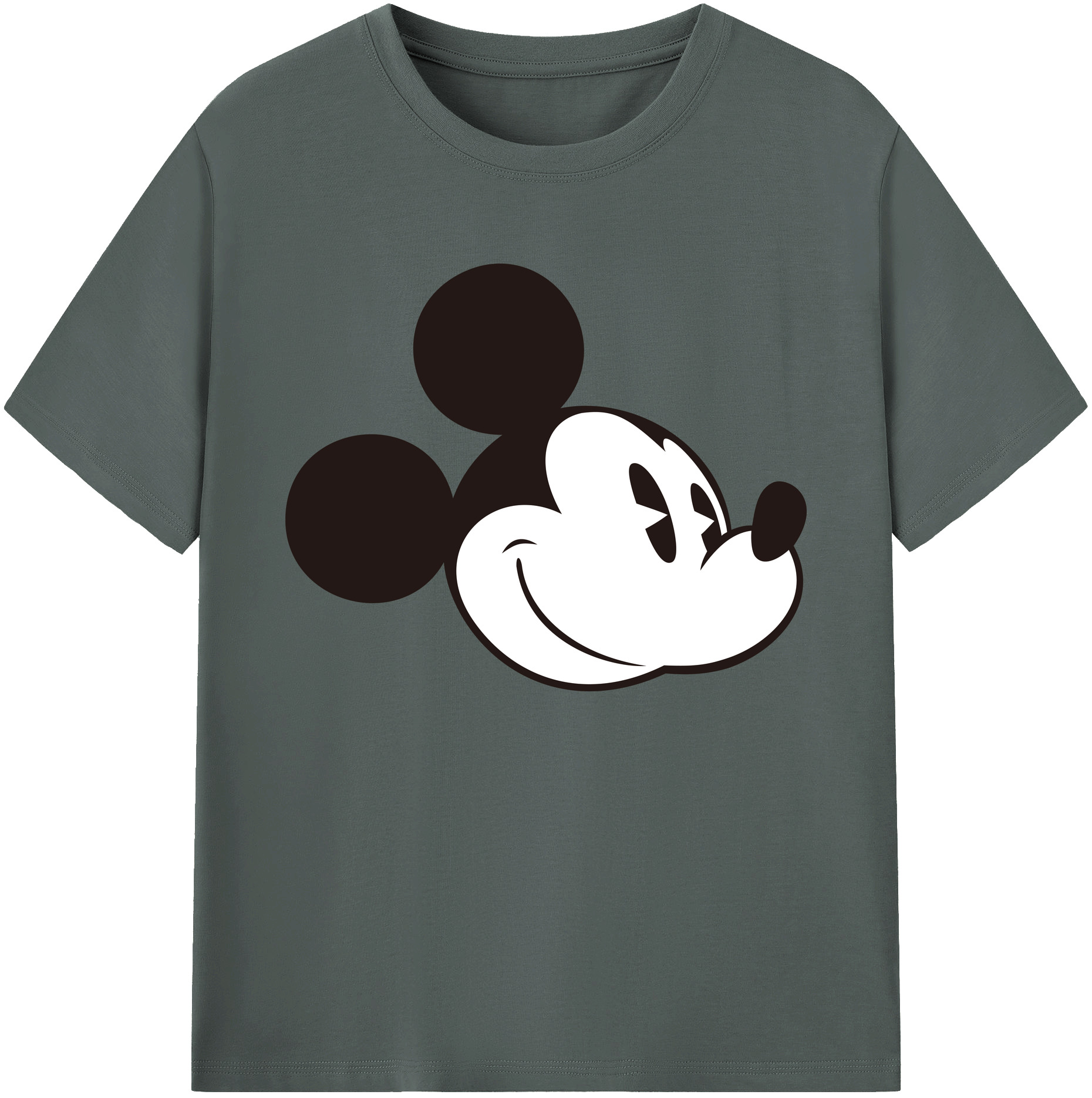 ミッキーマウス Mickey Mouse 綿100％ メンズ半袖Tシャツ｜肌触りやわらか＆通気性